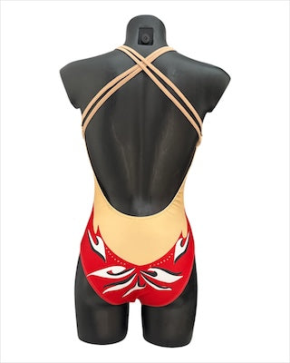 white royal flame costume size