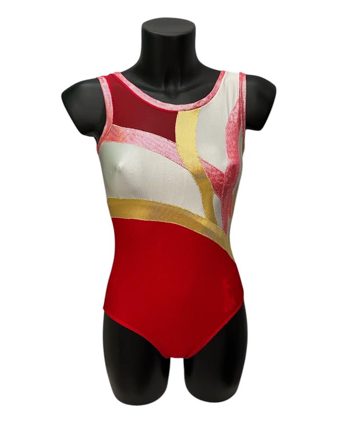 Body fiammata rossa tg S
