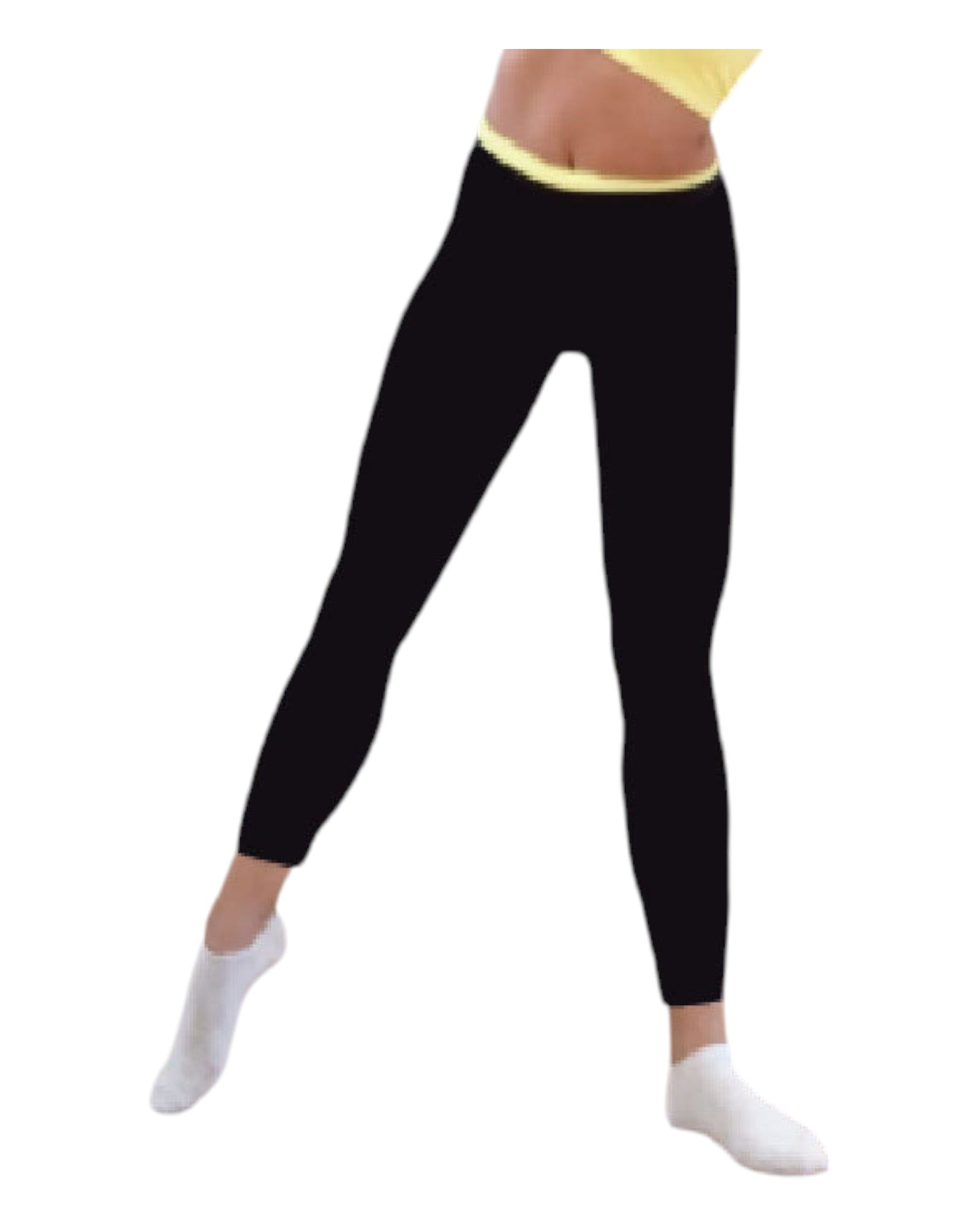 Leggings Nero con Fasce