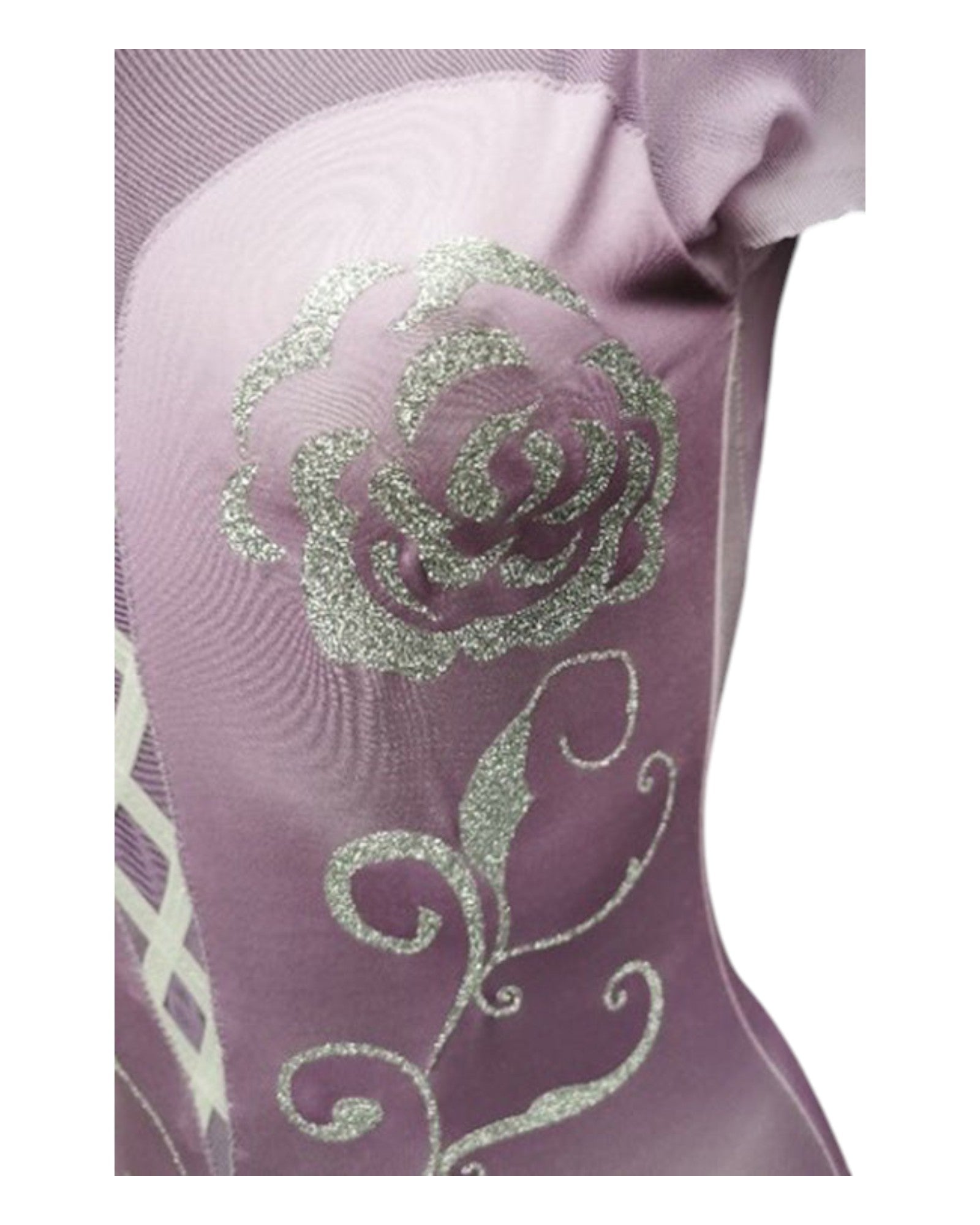 Tuta rosa glitter TG S